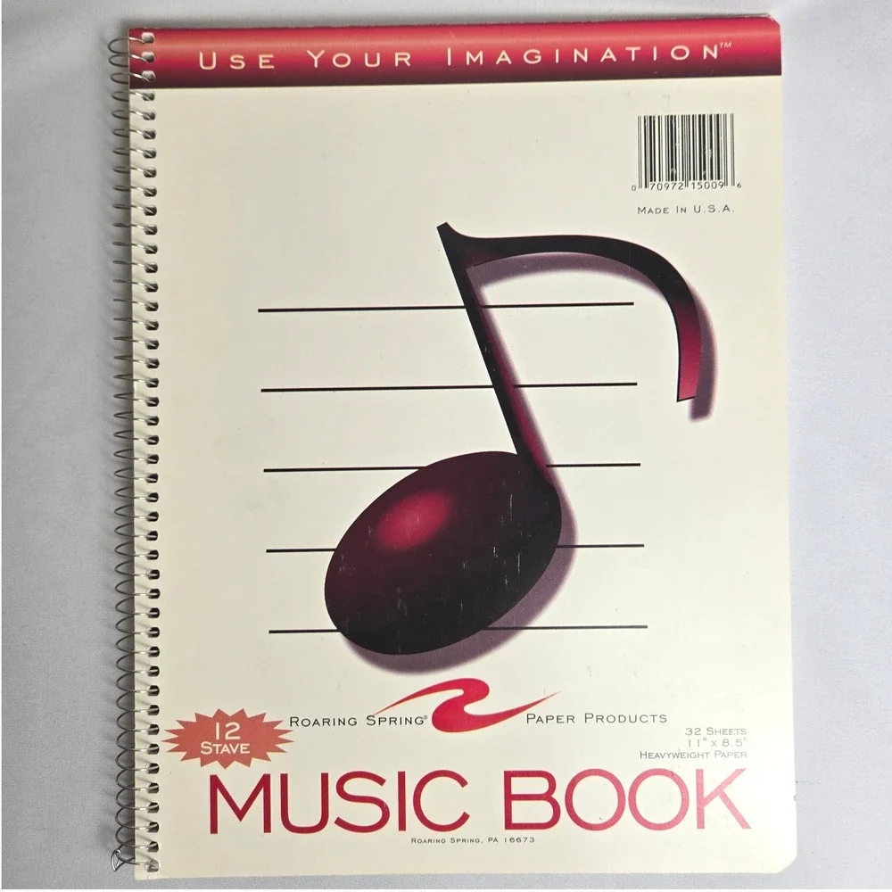 Roaring Spring 12 Stave Music Notebook, Model‎ 15009, 11